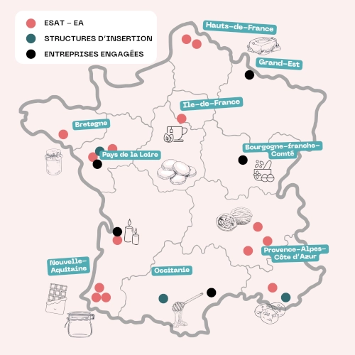 Carte des producteurs